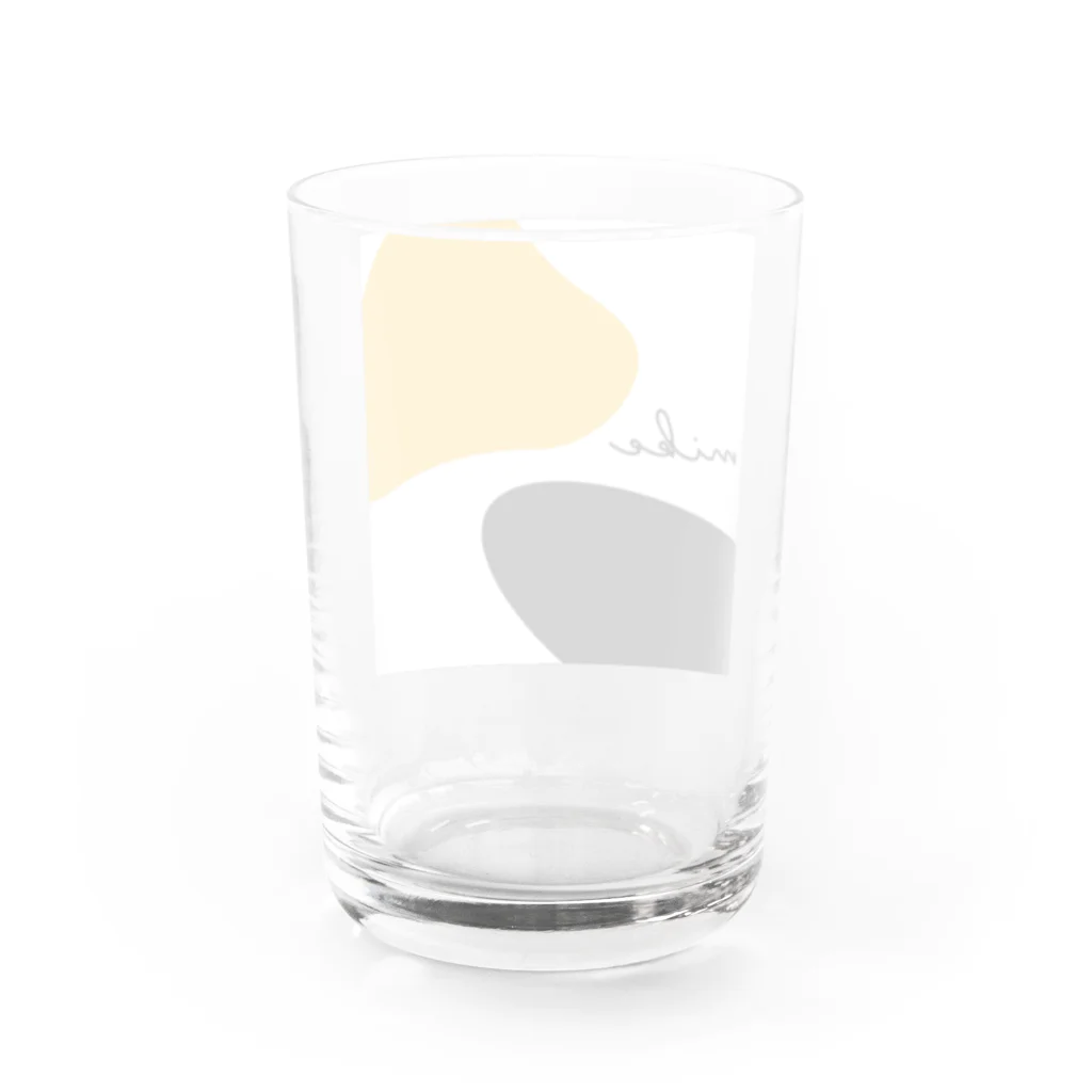 ホゴネコ   NEKOKOKORO の毛色シリーズ　ミケネコ達 Water Glass :back