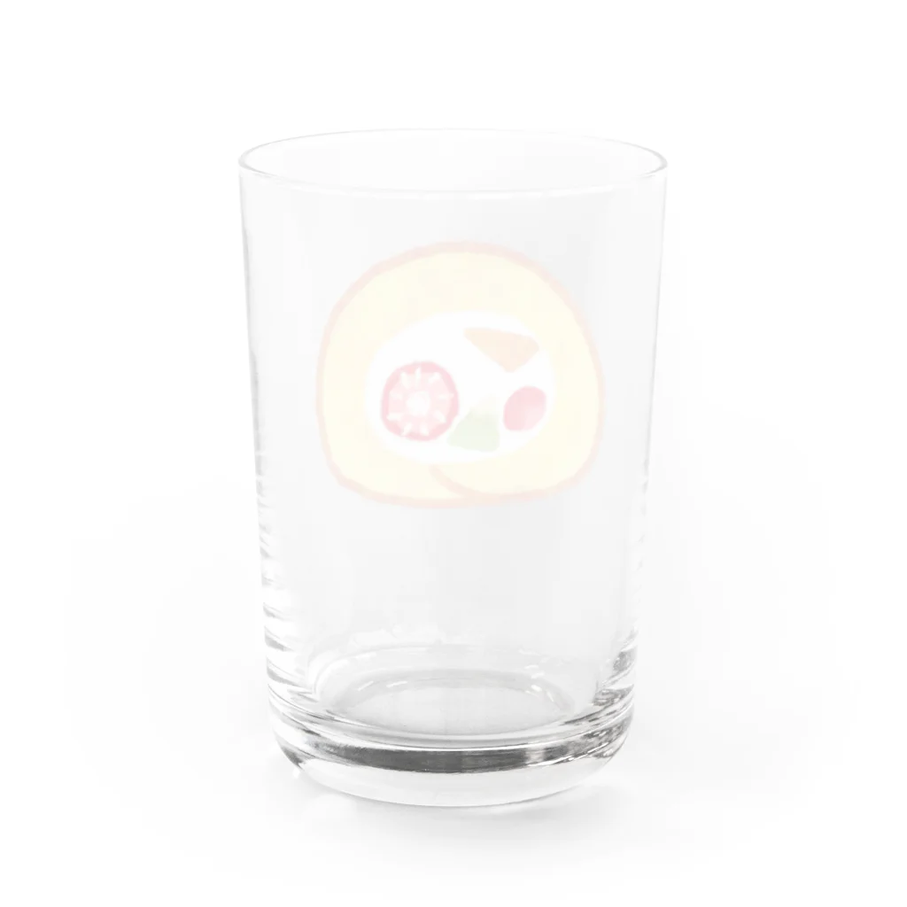 EDGEのスズリのフルーツロールケーキ Water Glass :back