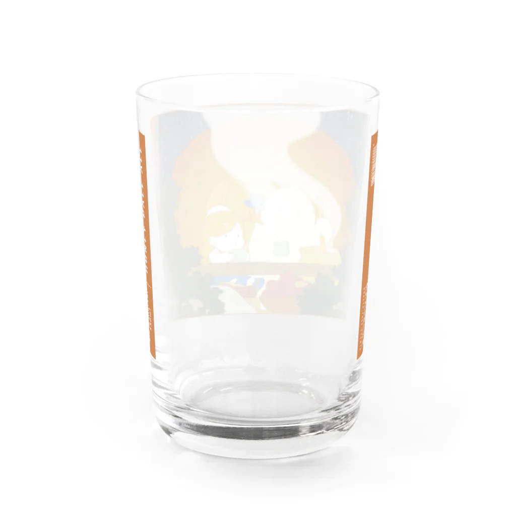 TOAのビールのグッズの【ハニーペールエール】ビールラベル風グラス Water Glass :back