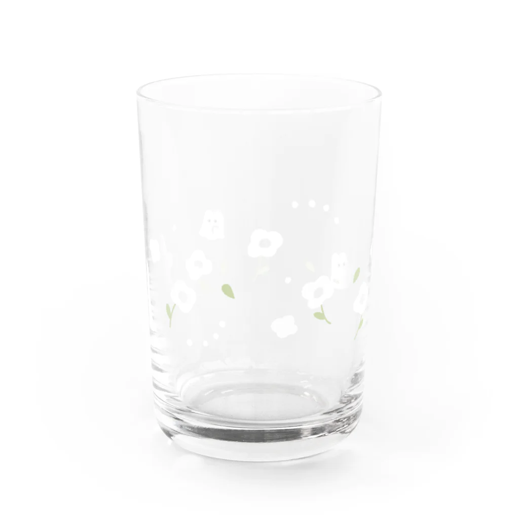 かんた🌱の花と白いの４匹 グラス反対面