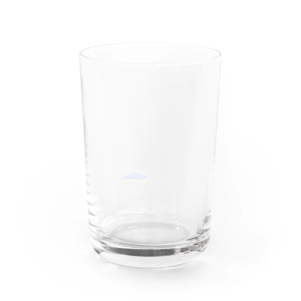 yukijiの青ウミウシ　（文字無しver） Water Glass :back