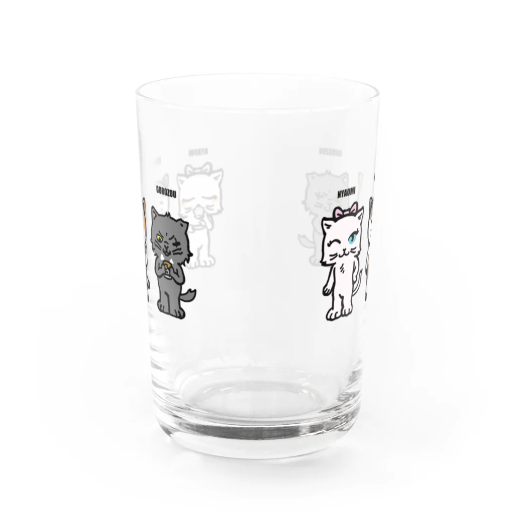 kantarou.shopのネコグッズ Water Glass :back