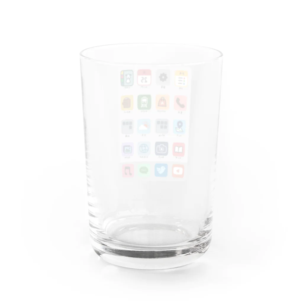 Andiamoのホーム画面（背景あり） Water Glass :back