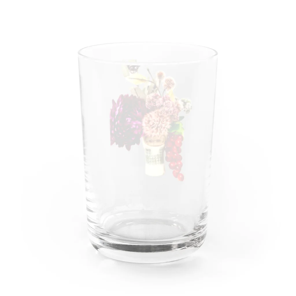 お味噌ちゃん👺LINEスタンプもの壺と花 グラス反対面