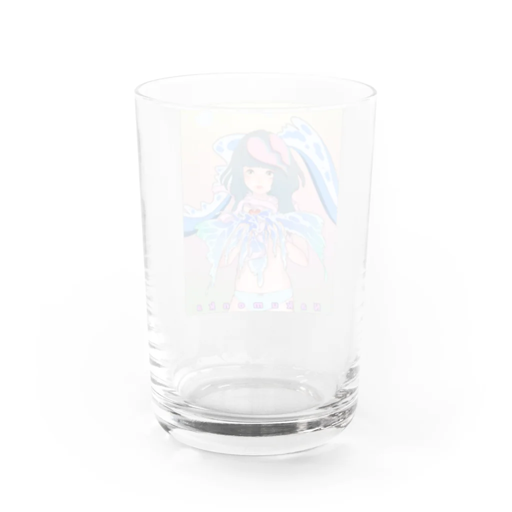 みなんすぃのグッズのNAKUMONKA! Water Glass :back