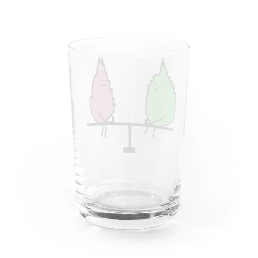 ＋Whimsyのシーソーシソ Water Glass :back