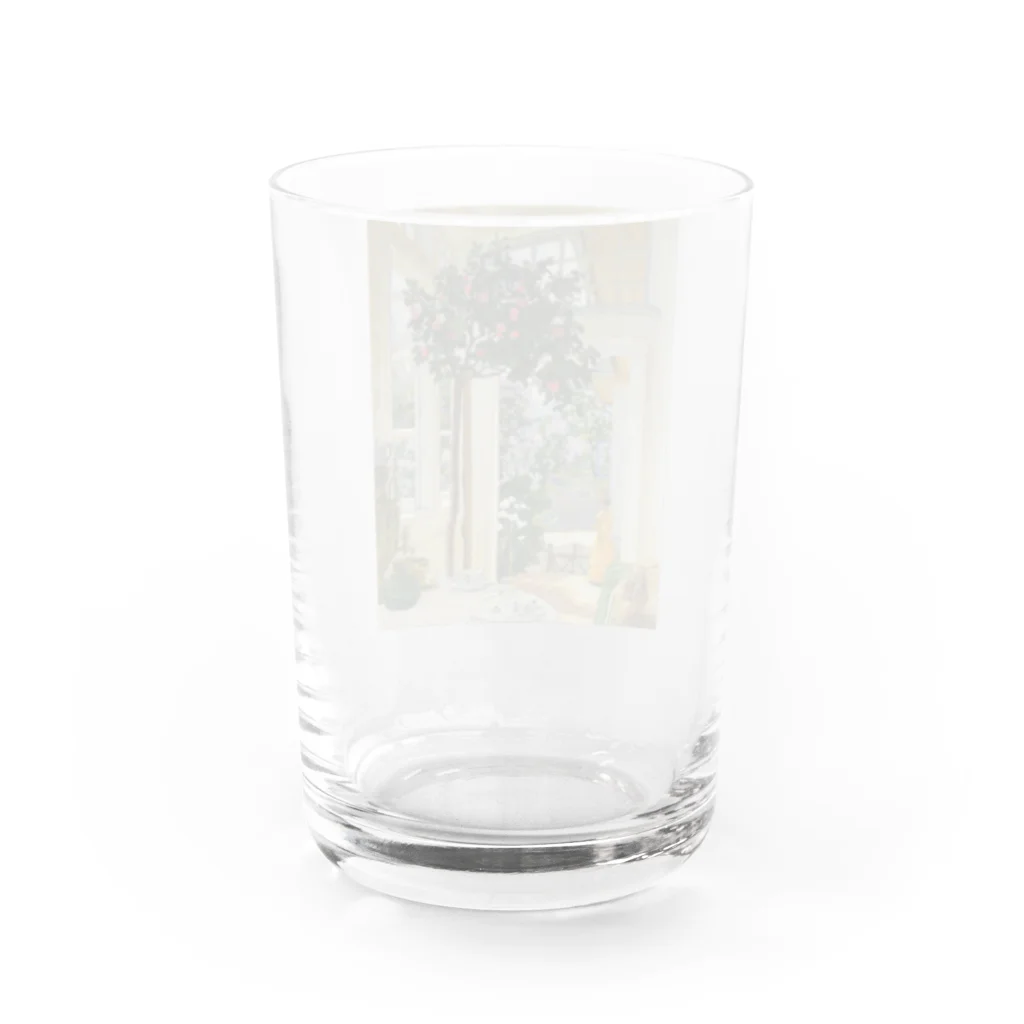 世界の絵画アートグッズのユゼフ・メホフェル《五月の太陽》 Water Glass :back