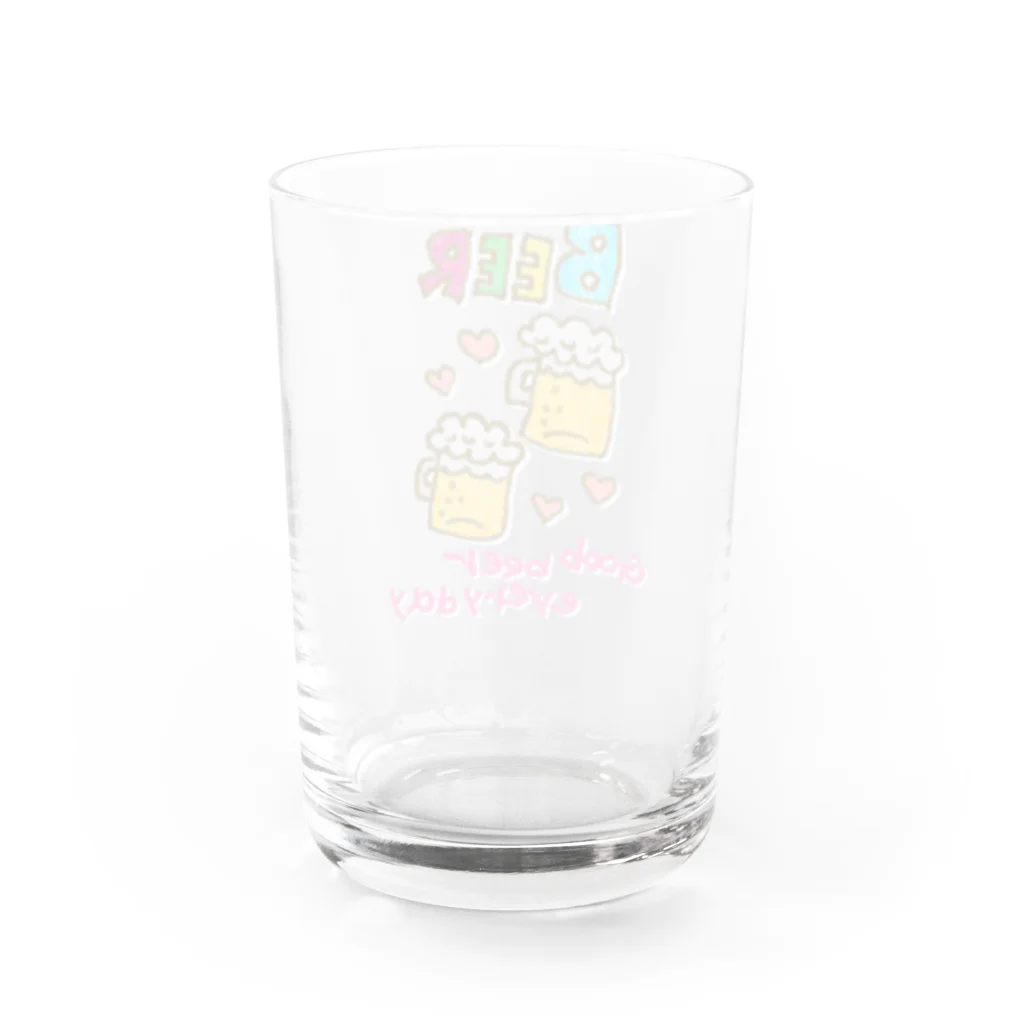 Siderunの館 B2のクレヨン DE びーる Water Glass :back