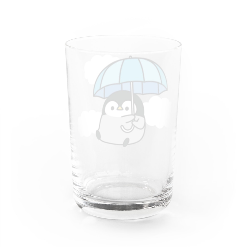 DECORの心くばりペンギン　雨の日ver. Water Glass :back