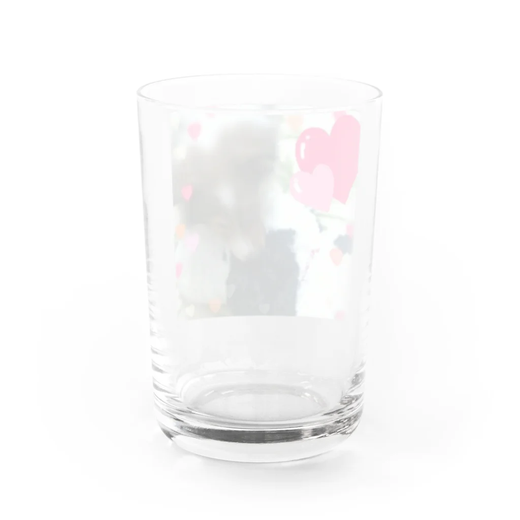 』Always Keep Sunshine in your heart🌻のKantarou the Sheltie Water Glass :back