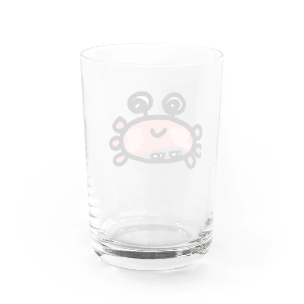 カニカニ！もりしろのはらぐろカニ Water Glass :back