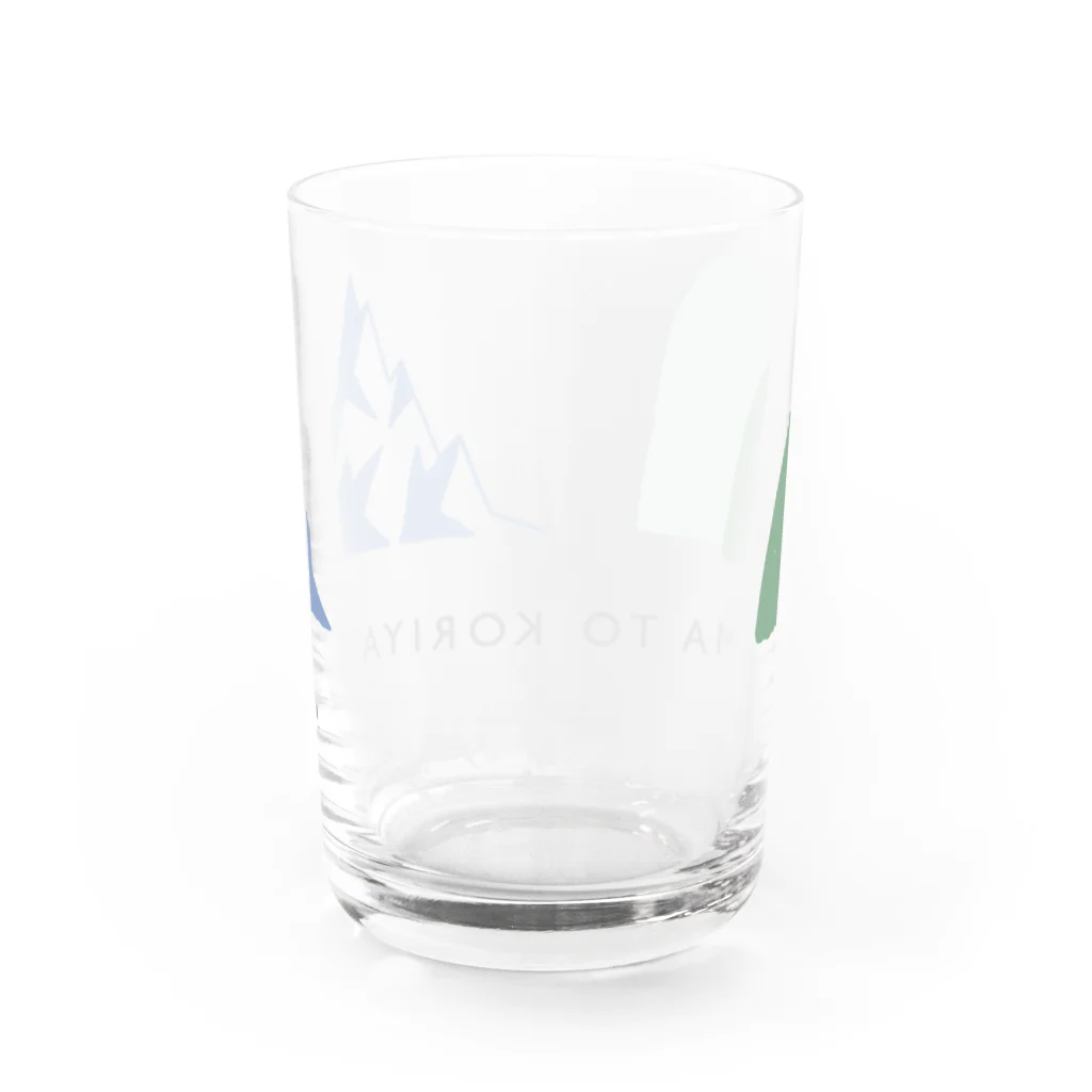 とほんSUZURI出張所の山と氷山 Water Glass :back