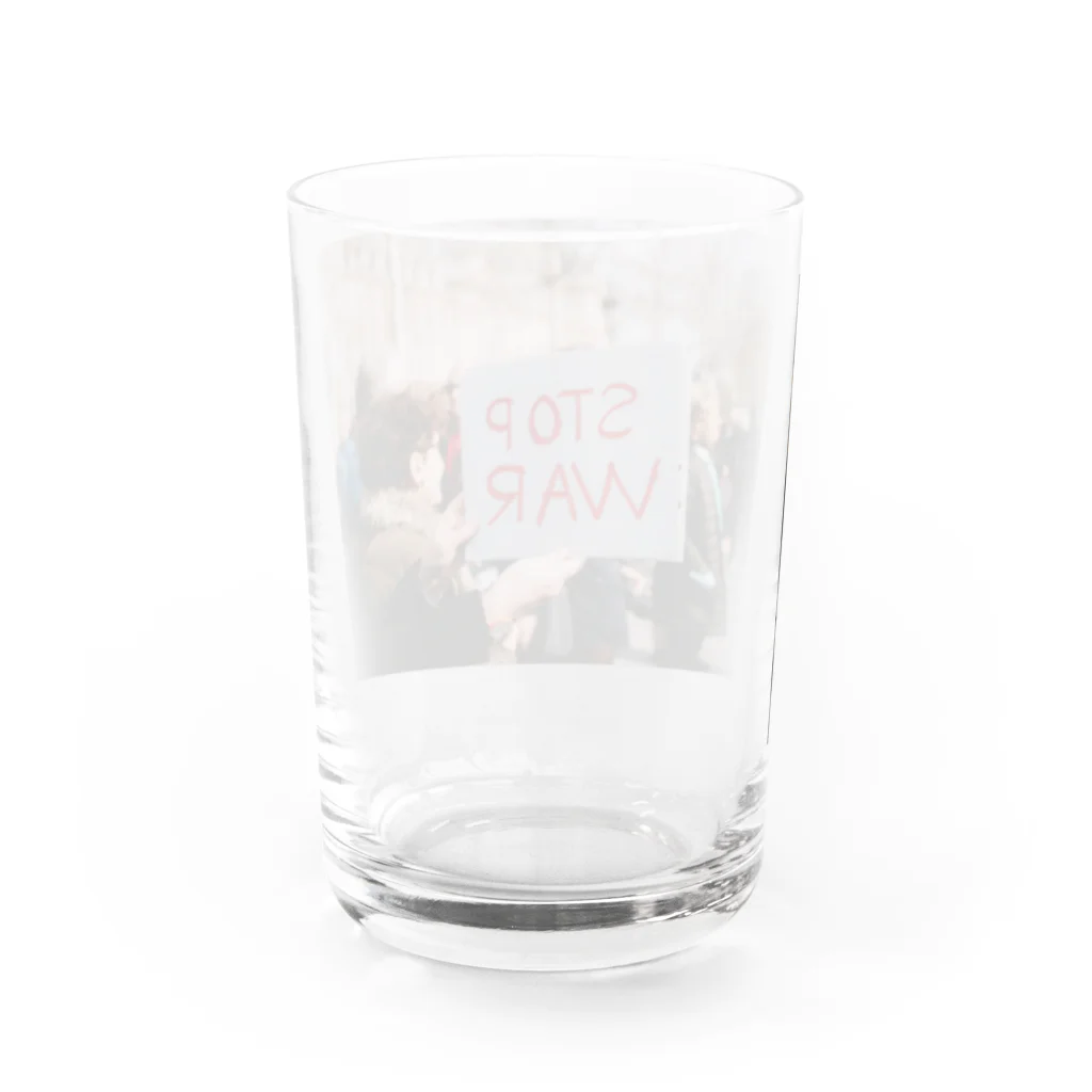 レトロ原宿の平和 Water Glass :back