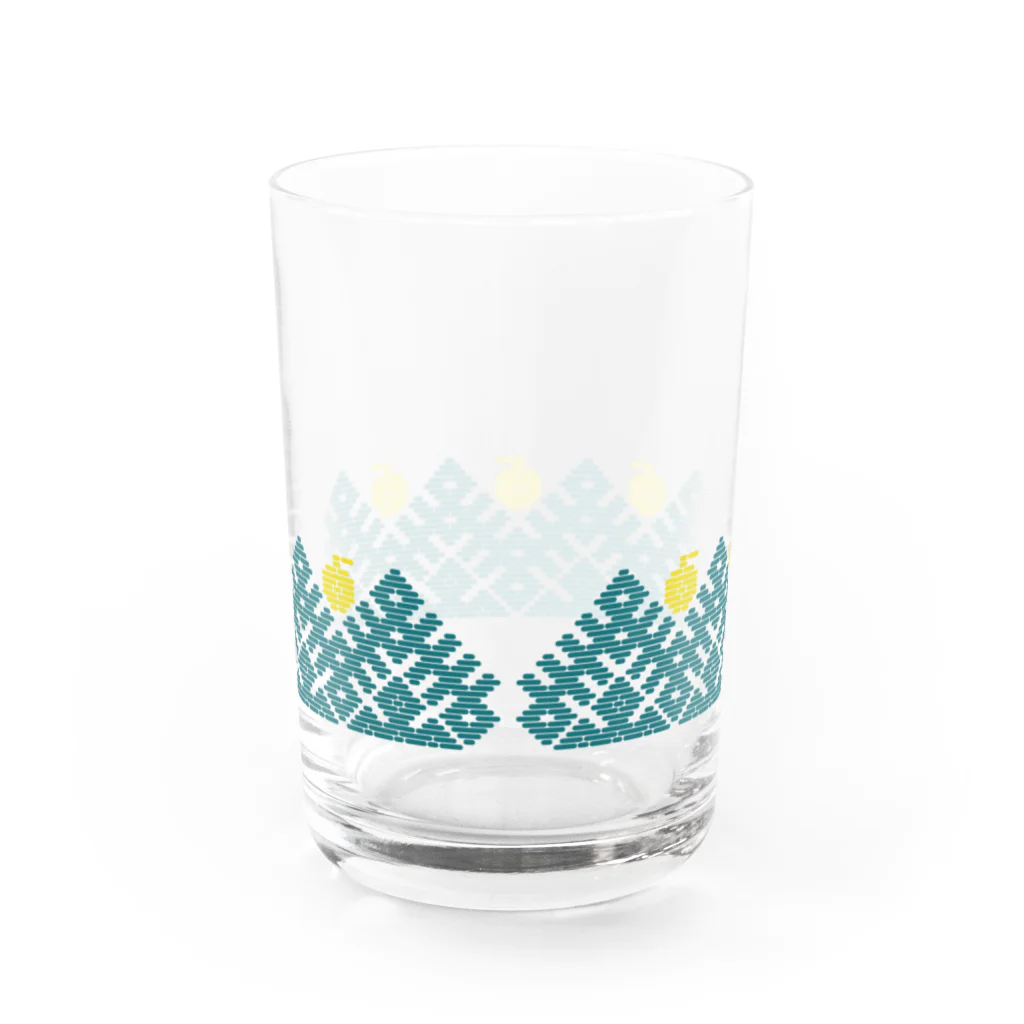 工房 クレーンの【リンゴの森】北欧レトロなこぎんグラス l トキ Water Glass :back