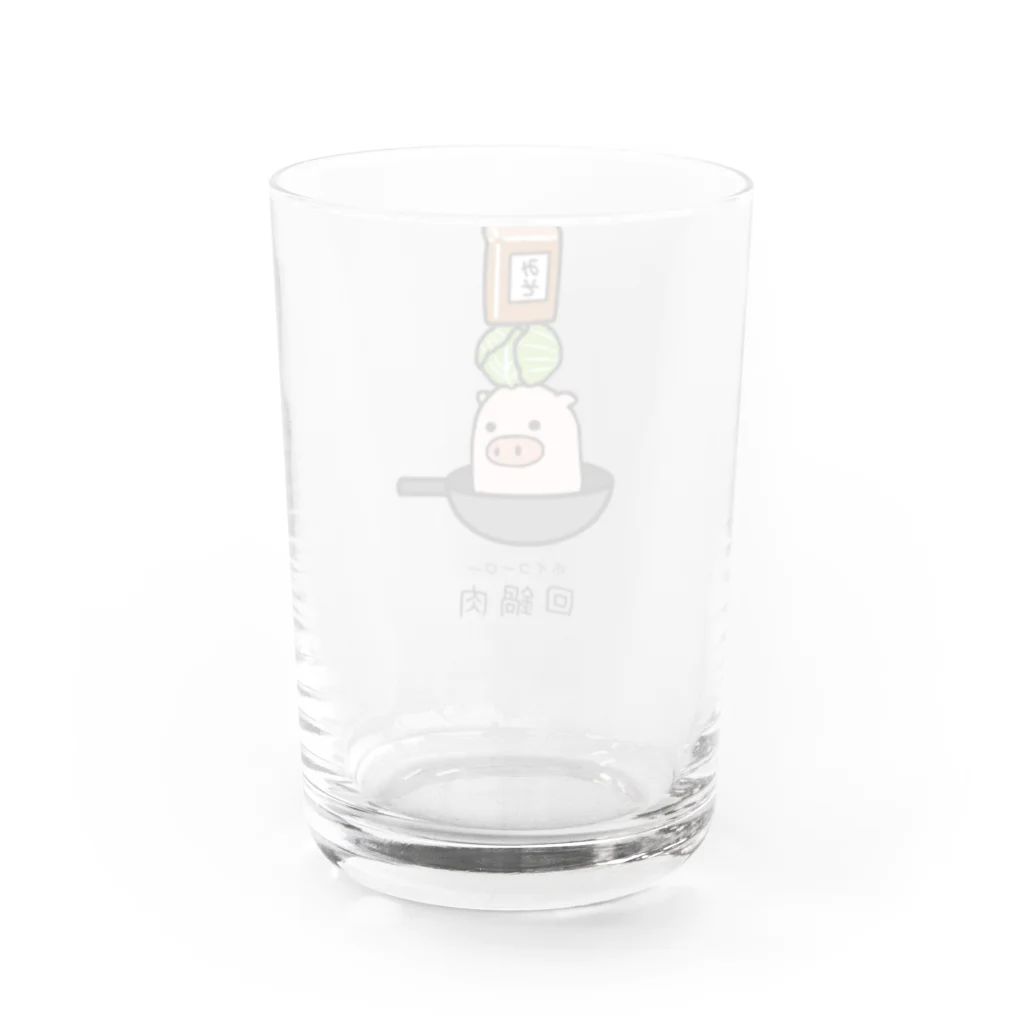 脂身通信Ｚの豚さん_回鍋肉（ホイコーロー） Water Glass :back