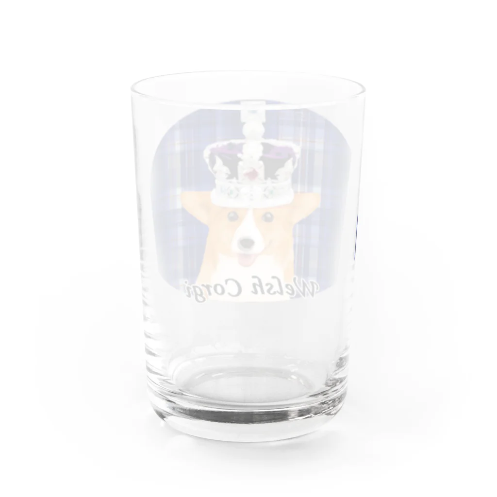 犬グッズの店しえるぶるーのロイヤルコーギー Water Glass :back