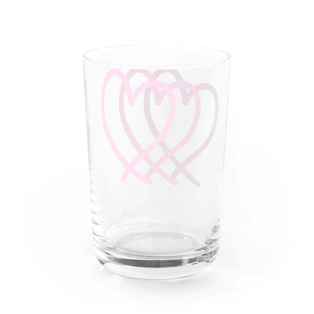 2n3n designのハート （ビッグ） Water Glass :back