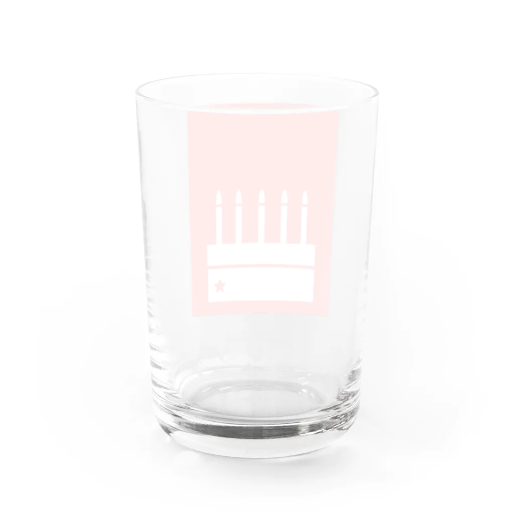 -Riko-のお誕生日ケーキ Water Glass :back