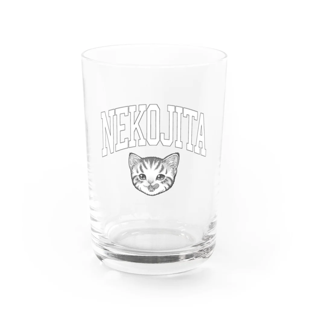 nya-mew（ニャーミュー）の猫舌カミングアウト_ホワイト Water Glass :front