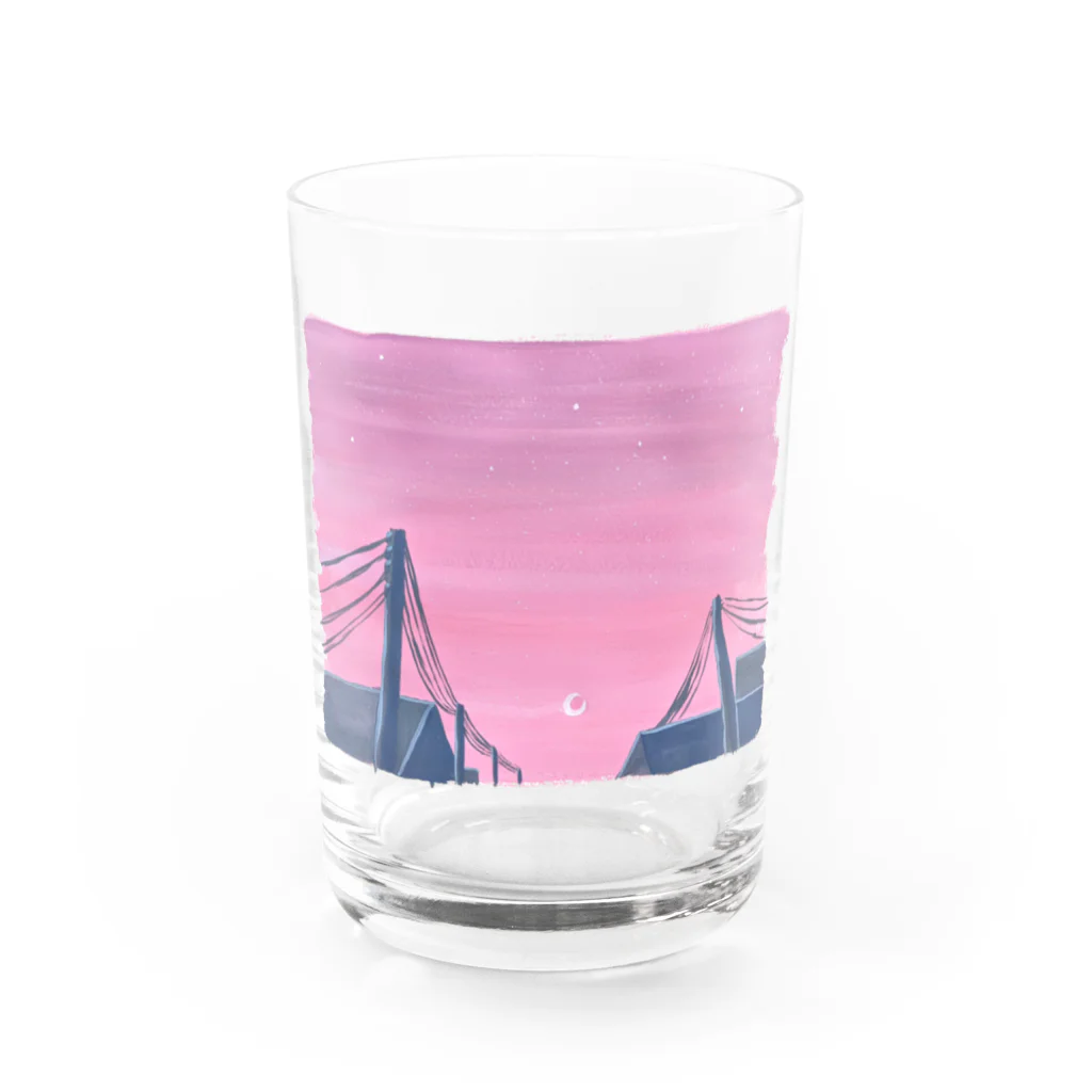 美夜乃闇の夢見心地 月に Water Glass :front