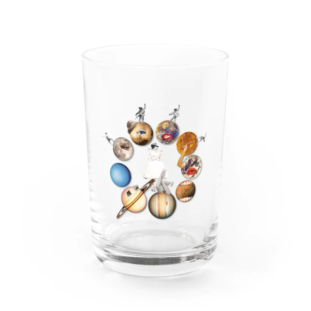 Leirion Hand Creationのspace dance Water Glass :front