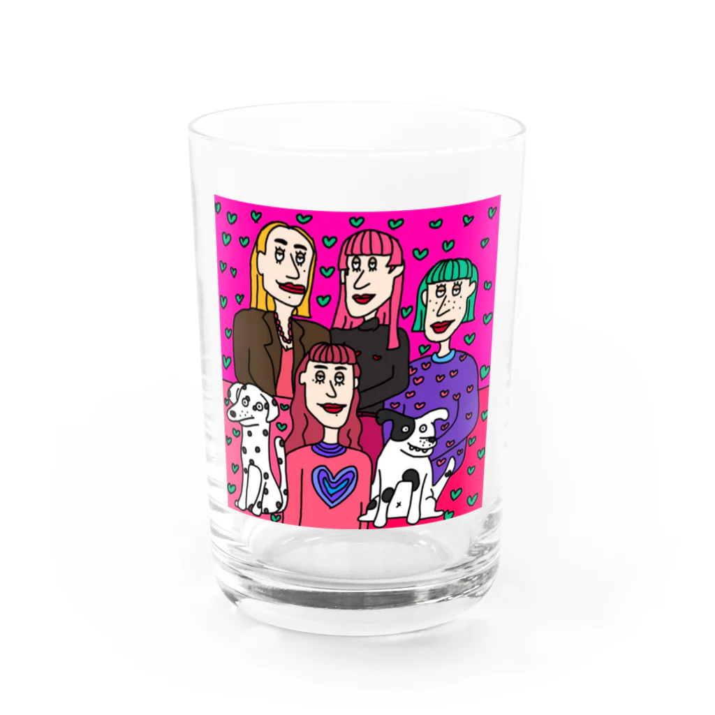 やめごんのबैंगन Water Glass :front