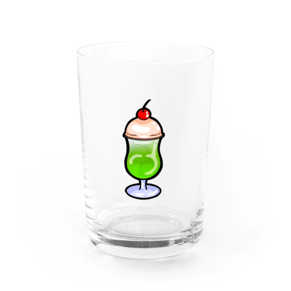 おにぎり丸🍙のメロンソーダ🍈 Water Glass :front