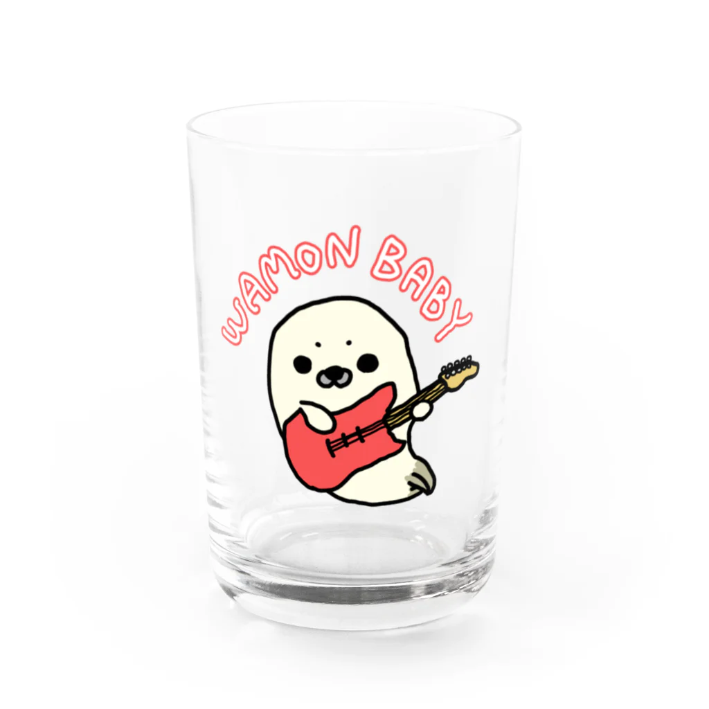 ゆるあにまるのワモンベイビー Water Glass :front