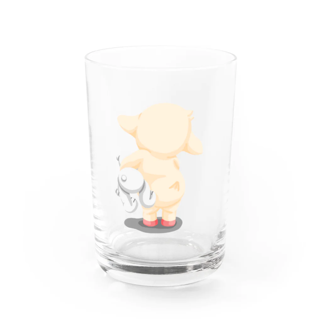 mei-channel SUZURI店のメイとトト　（カラー） Water Glass :front