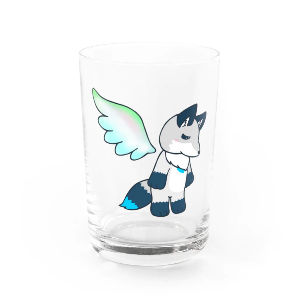 ちょこ太郎SUZURIショップの天使ちょこ太郎 Water Glass :front