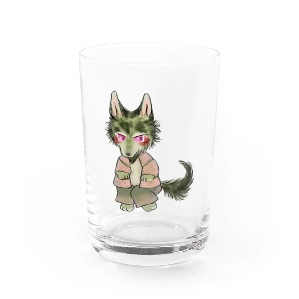 ノアオオカミのオオカミのウルフル Water Glass :front