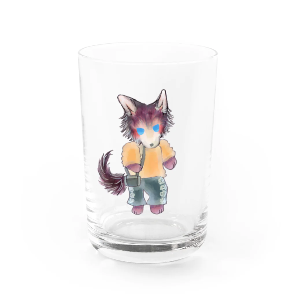 ノアオオカミのオオカミのウルフル Water Glass :front