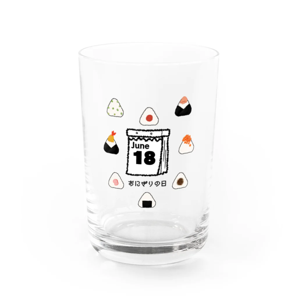 HiMEKURiのおにぎりの日。 Water Glass :front