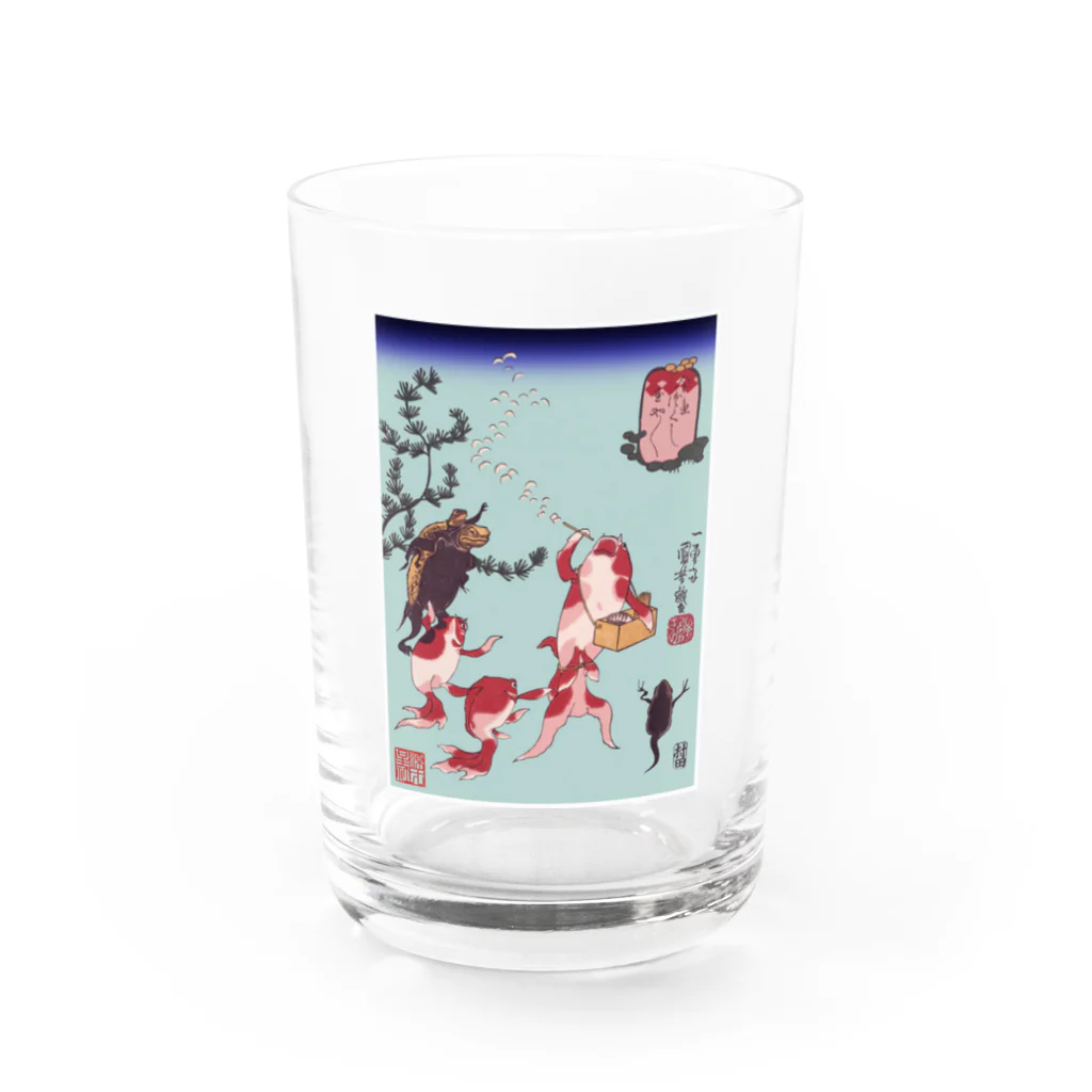 Rigelの金魚づくし 玉や玉や Water Glass :front