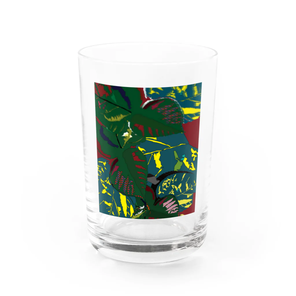 Contemporary　ArtのForestArt Water Glass :front