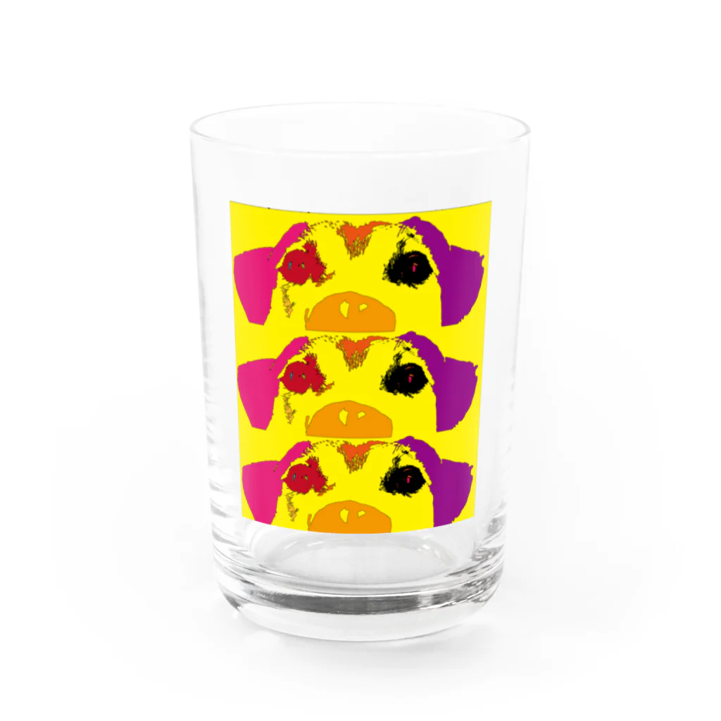  Designed by bikersのdog Water Glass :front