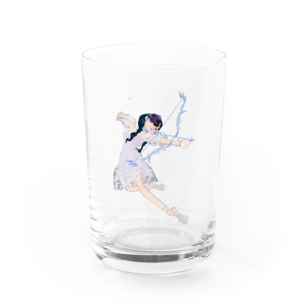 【ホラー専門店】ジルショップの妖精ガール＊恋のキューピット＊弓矢 Water Glass :front