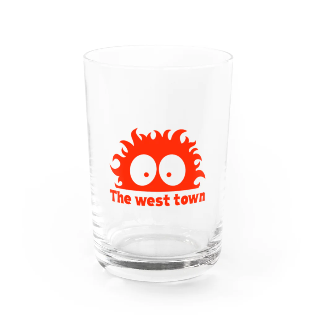 The west townのThe west town ロゴアイテム グラス前面