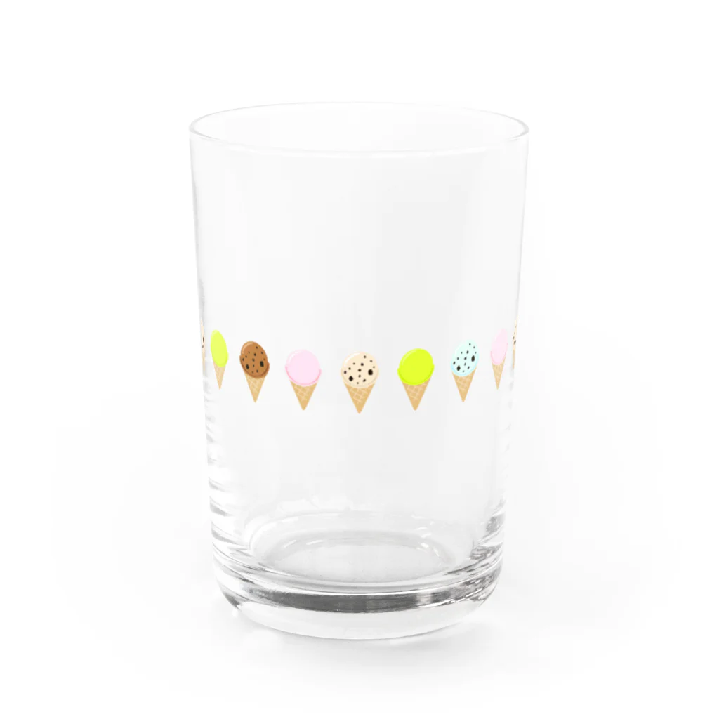 naoの可愛いコーンアイス Water Glass :front