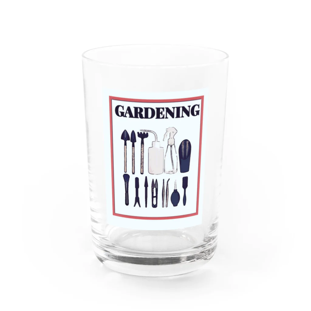 パキポキさんのGARDENING Water Glass :front