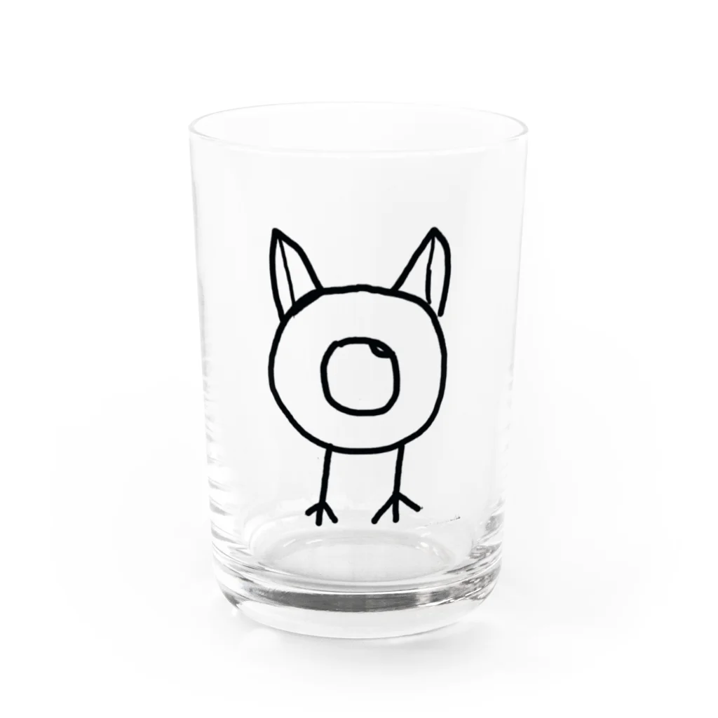 Rikiの猫 Water Glass :front