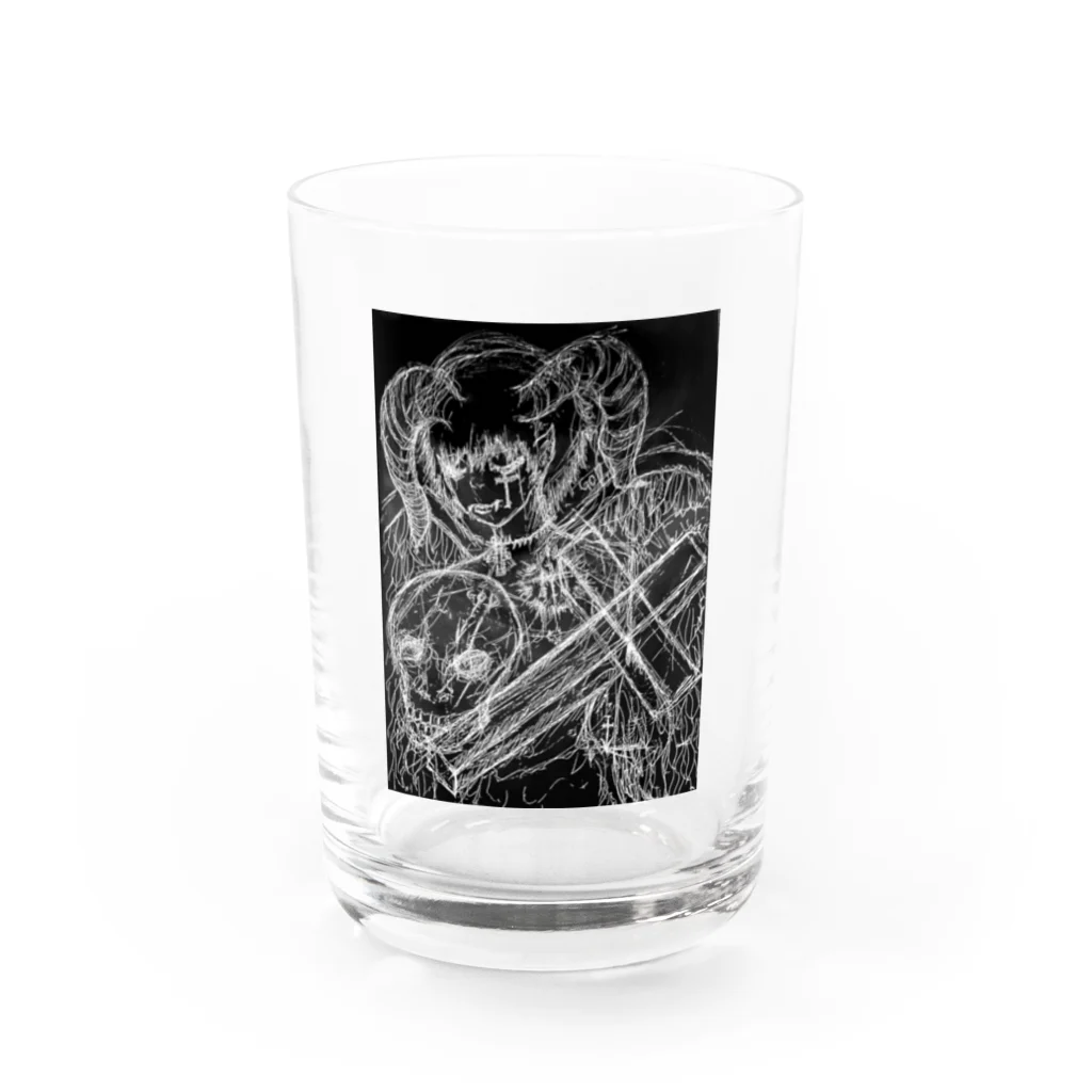 PURIN Deathの悪魔Devil boy  Water Glass :front