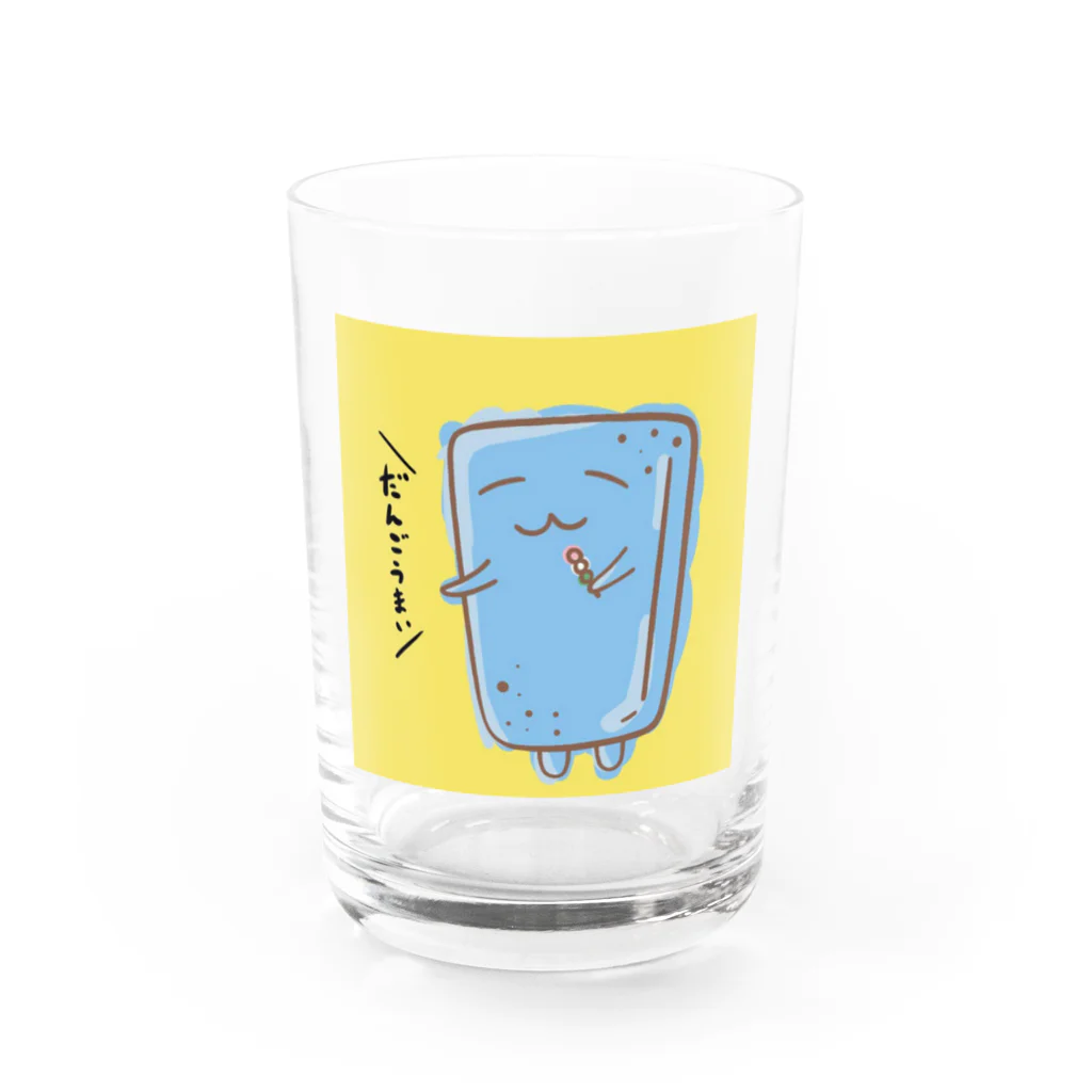 スライムバケツ店のぬりかべスライムー名過家 Water Glass :front