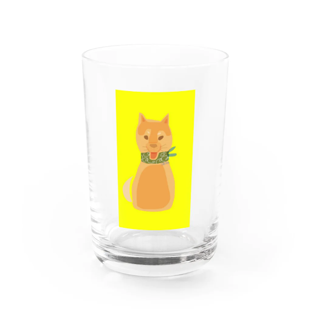 N-deco*のシバちゃん Water Glass :front