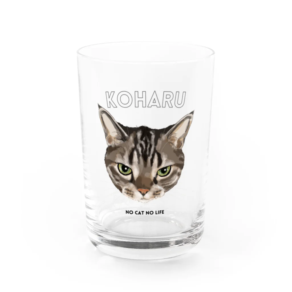 猫のイラスト屋さんのコハルさん　mikiZONE Water Glass :front