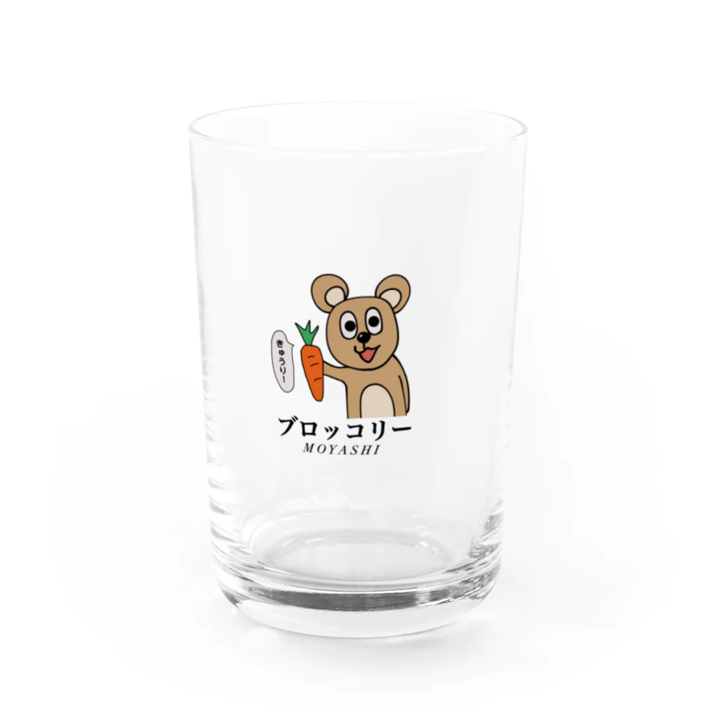 PONZUのくま次郎（野菜ver.） Water Glass :front