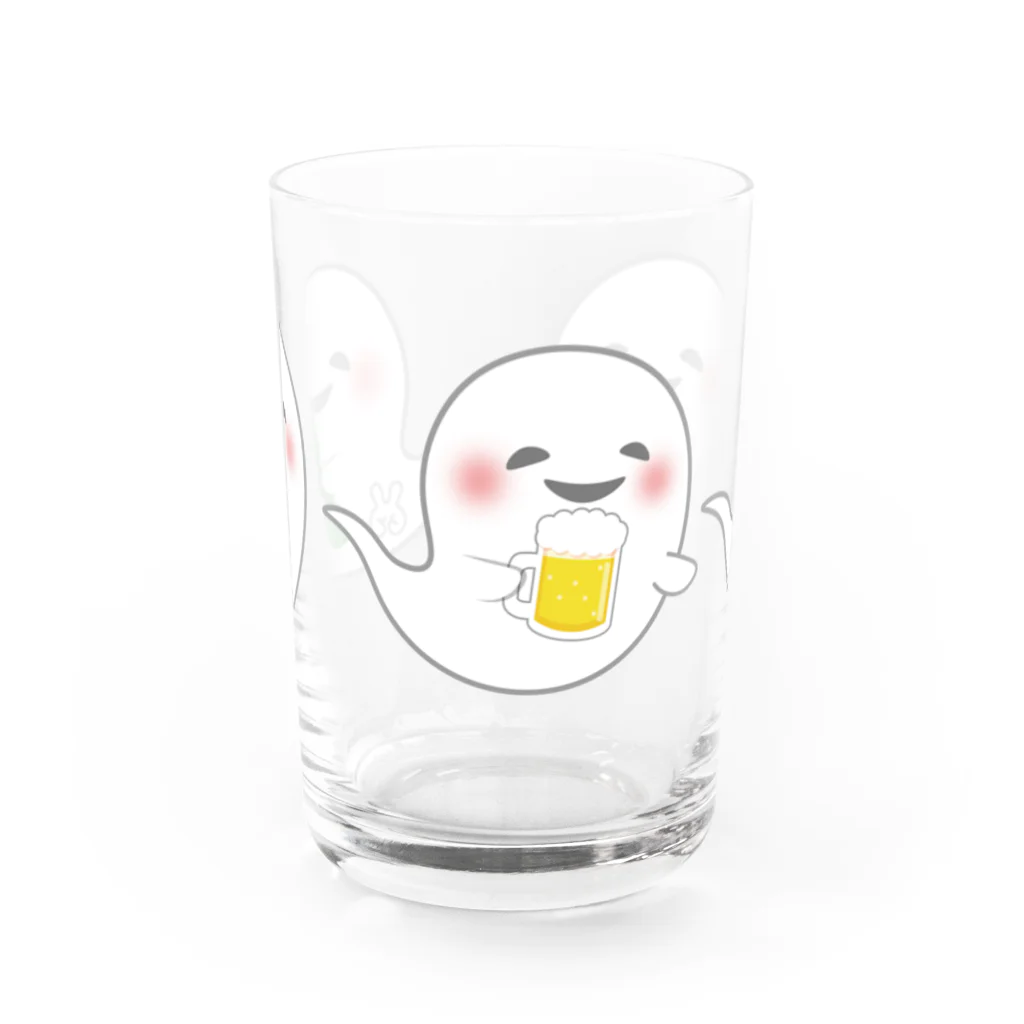 うとのぎゃらり〜🐰の夏満喫❗️お酒好きなおばけさんたち❗️ Water Glass :front