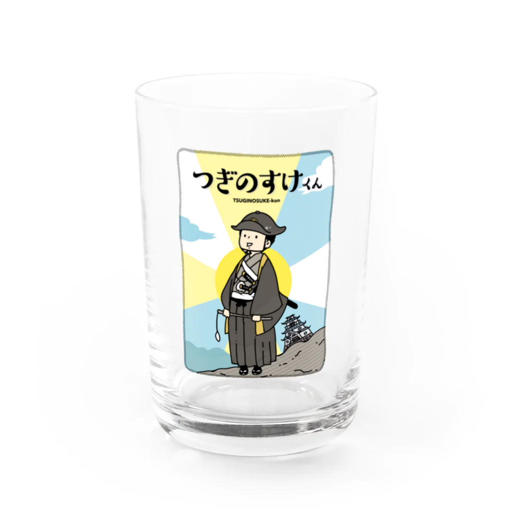 クリエイティブすごいらしいショップのつぎのすけくん Water Glass :front