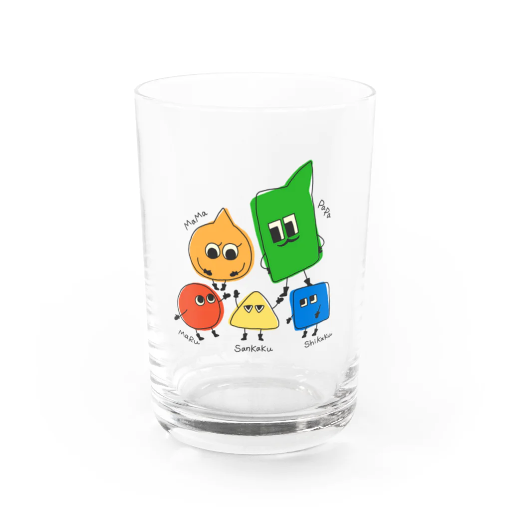 dacocoのかぞくだんらん Water Glass :front