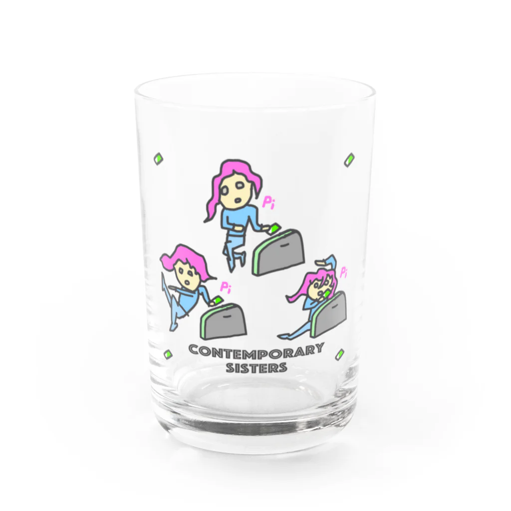 Rabbithumanaspetsの#コンテンポラリー３姉妹 Water Glass :front